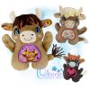 OAD 2507 Highland Cow Stuffie 2000 LA MW Huggable Highland Cow Stuffie