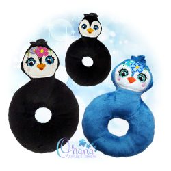 Penguin Ring Rattle Embroidery