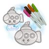 Submarine Flat Coloring Doll