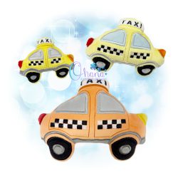 Taxi Cab Stuffie Embroidery
