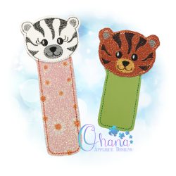 Tiger Bookmark Embroidery Design