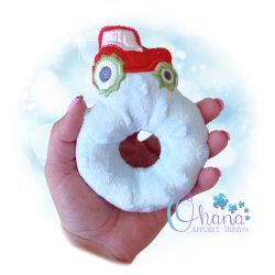 Tractor Ring Rattle Embroidery