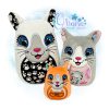 OAD 2508 Cat Egglet 2000 LA copy Cat Egglet Stuffie Embroidery