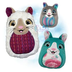 Cat Egglet Stuffie Embroidery