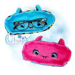 Cat Glasses Basket Embroidery