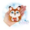 Fox Egglet Stuffie Embroidery
