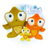 Huggable Goldfish Stuffie Embroidery