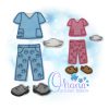 Unpaper Doll Vet Scrubs