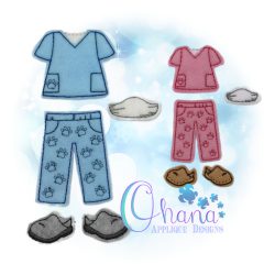 Unpaper Doll Vet Scrubs