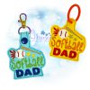 Softball Dad Key Chain
