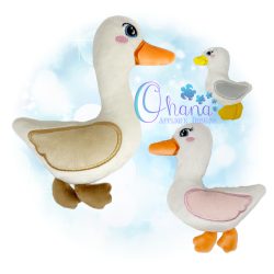 Glenda Goose Stuffie Embroidery