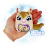 OAD 2509 Horse Egglet 2000 LA Horse Egglet Stuffie Embroidery