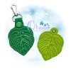 OAD 2509 Monstera Leaf KC 2000 ML Monstera Leaf Key Chain