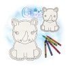 OAD 2509 Rhino FCD 2000 DB-2 Rhino Flat Coloring Doll