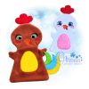 Rooster Hand Puppet Embroidery