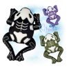 OAD 2510 Skelly Frog Stuffie 2000 RG Skelly Frog Stuffie Embroidery